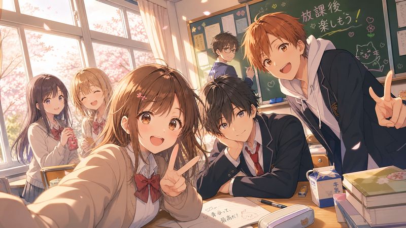 少女萝莉动漫-【少女萝莉动漫】青春校园日常·生活动漫系列第一集