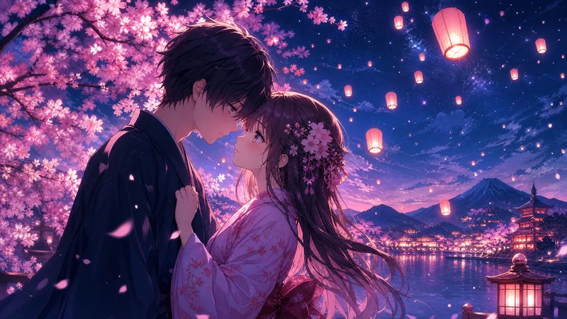 少女萝莉动漫-【少女萝莉动漫】花火之夜·唯美恋爱动漫短片